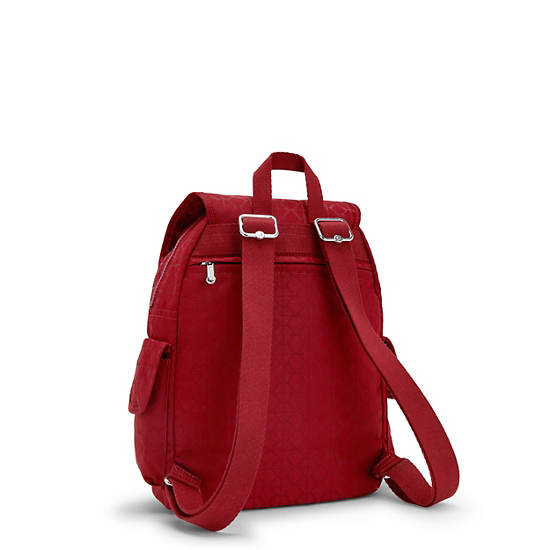 Kipling City Pack Small Klassieke Rugzak Rood | BE 1498IL